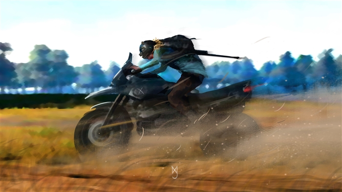 Player Unknown's Battlegrounds (PUBG) 4K Bike