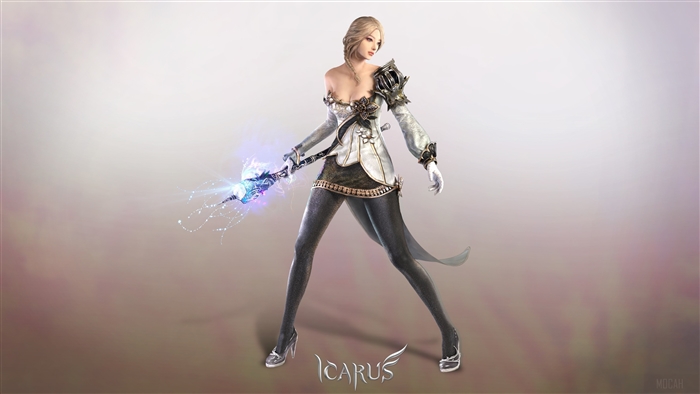 Woman with magic staff from Icarus 4K