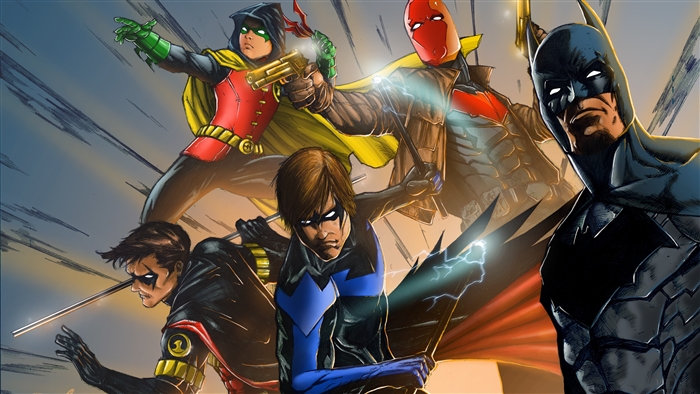 Batman and Robins from Knights of Gotham 4K