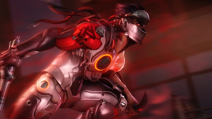 Genji from Overwatch Fanart 4K