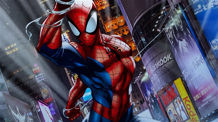 Spider-Man in Times Square 4K