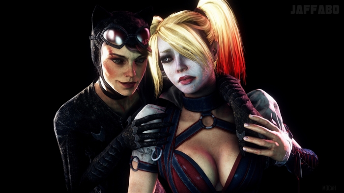 Catwoman and Harley Quinn from Gotham City Sirens 4K