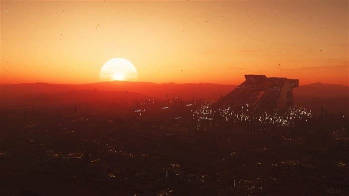 Star Citizen Sunset on Hurston 4K