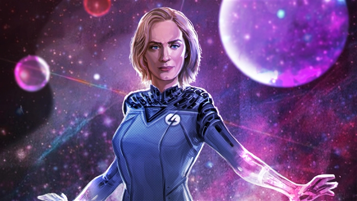 Emily Blunt as Sue Storm from Fantastic Four Artwork 4K