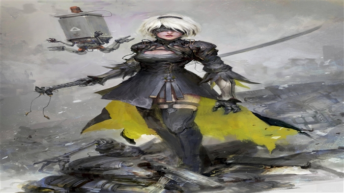 2B from Nier Automata 4K