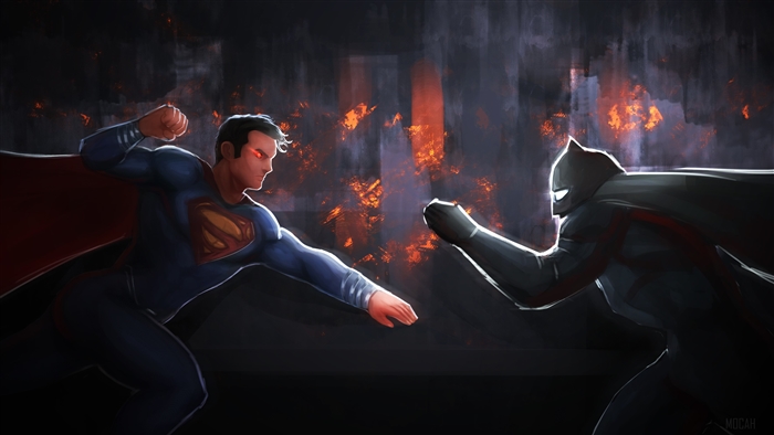 Superman and Batman 4K Artwork