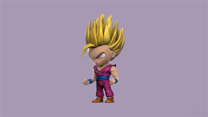 Gohan from Dragon Ball Z Artwork 4K