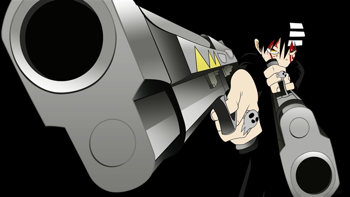 Death the Kid from Soul Eater with Guns 4K