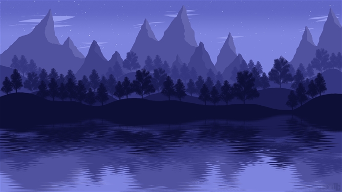 Mountain Lake Landscape