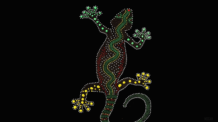 Gecko lizard art 4K