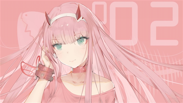 Zero Two from Darling in the Franxx 4K
