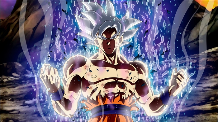 Ultra Instinct Goku Power Aura 4K