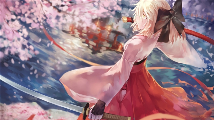 Sakura Saber from Fate Grand Order 4K