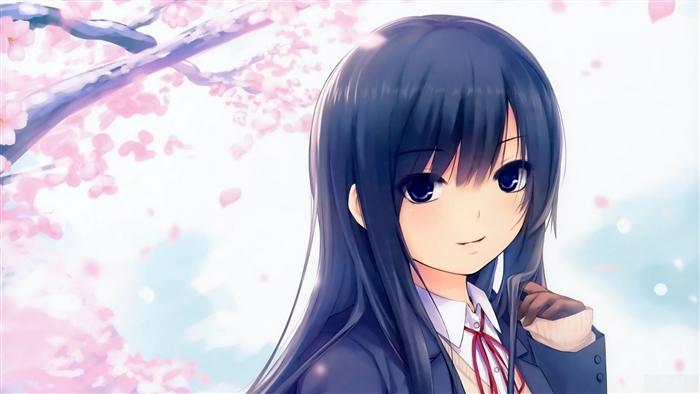 Girl from Coffee-Kizoku with Sakura