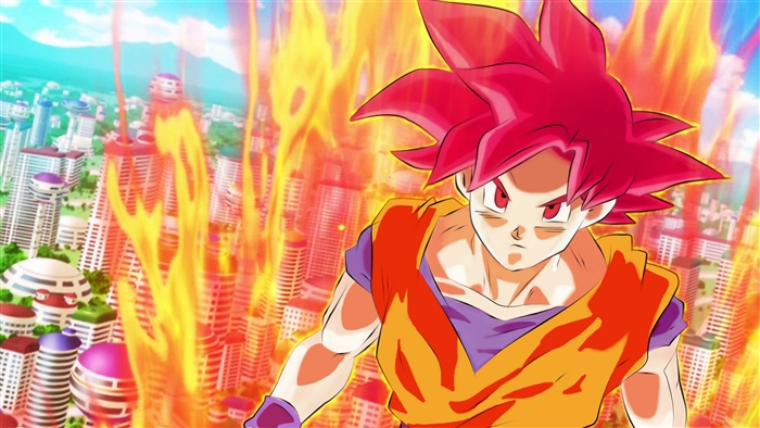 Goku from Dragon Ball Z in Super Saiyan form