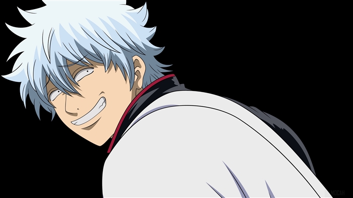 Gintoki Sakata Smirking 4K Art from Gintama
