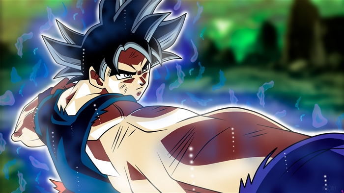 Goku from Dragon Ball Super in Ultra Instinct 4K