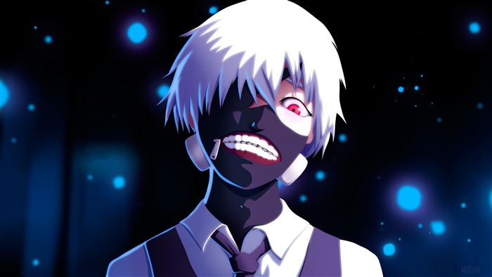 Ken Kaneki from Tokyo Ghoul 4K Art