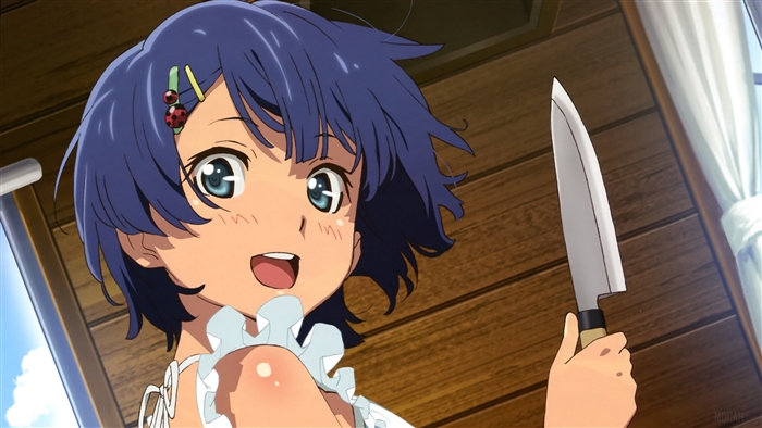 Girl with a knife from Ano Natsu de Matteru 4K