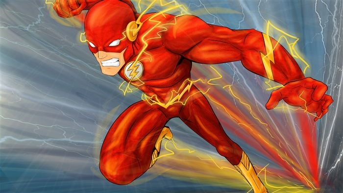 The Flash Digital Art 4K