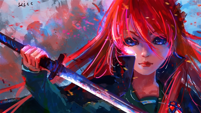 Shana from Shakugan No Shana Anime Girl 4K