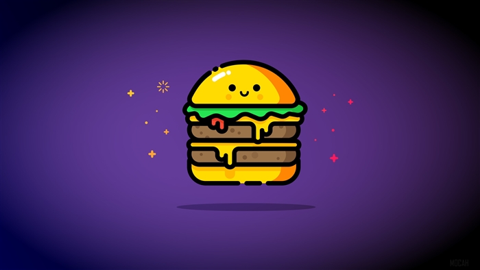 Minimalist Double Cheeseburger 4K