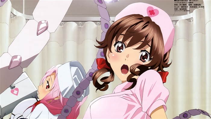 Guilty Crown nurses in 4K