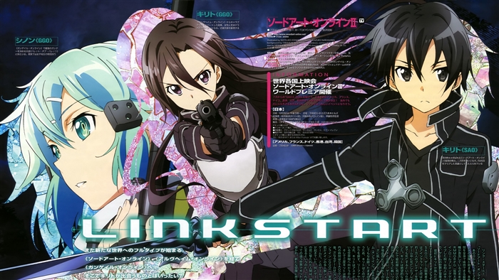 Kirito and Sinon from Sword Art Online