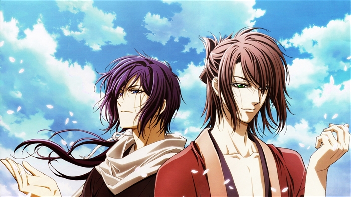 Okita Souji and Saitou Hajime from Hakuoki Shinsengumi Kitan 4K
