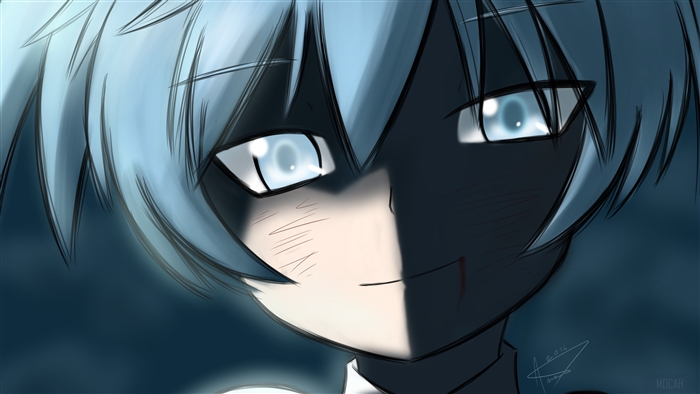 Nagisa Smiling in Shadow Assassination Classroom 4K