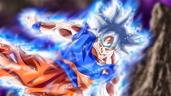 Goku in Mastered Ultra Instinct from Dragon Ball 4K