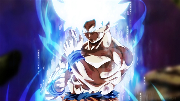 Goku from Dragon Ball Super in Ultra Instinct 4K