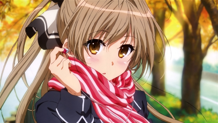 Sento Isuzu from Amagi Brilliant Park with headphones
