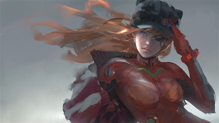Asuka Langley Soryu from Neon Genesis Evangelion 4K