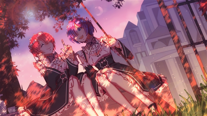 Ram and Rem from Re:Zero 4K