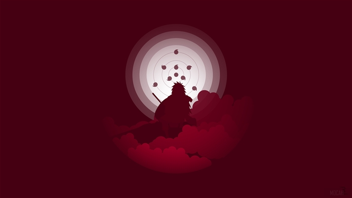 Madara Uchiha from Naruto Shippuden Minimalist 4K