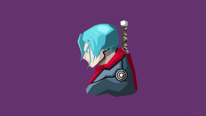 Trunks from Dragon Ball Super Minimalist Art 4K