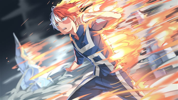 Shouto Todoroki from My Hero Academia 4K
