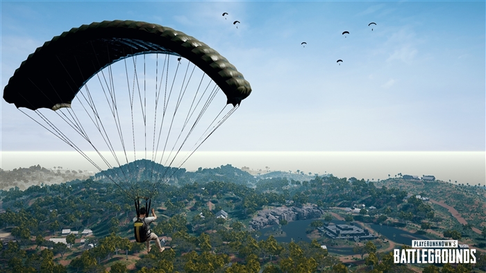 PlayerUnknown's Battlegrounds (PUBG) 4K Parachuting
