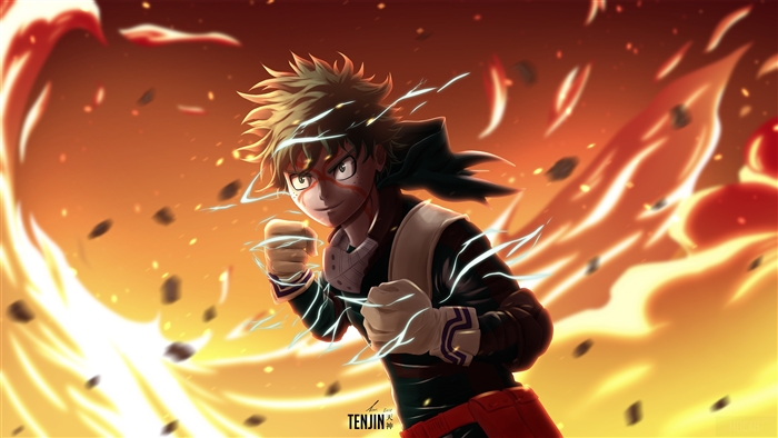 Izuku Midoriya from My Hero Academia in 4K
