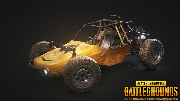 Player Unknown's Battlegrounds (PUBG) Dune Buggy 4K