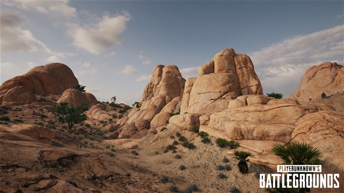 PlayerUnknown's Battlegrounds desert landscape 4K