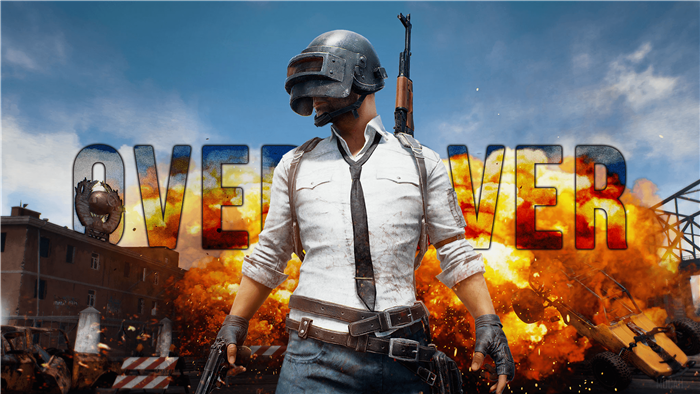 Player Unknown’s Battlegrounds (PUBG) character with explosions 4K