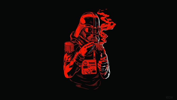 Darth Vader Smoking Pipe 4K