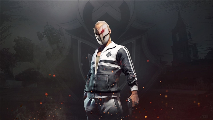 Man with mask from Player Unknown's Battlegrounds 4K
