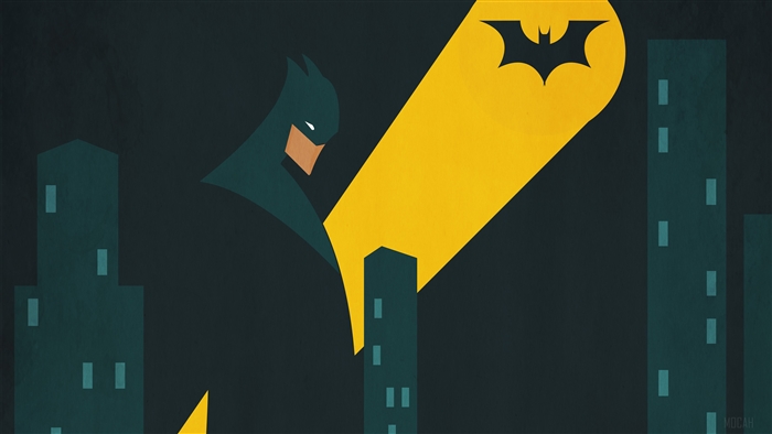 Batman from DC Comics Bat Signal 4K