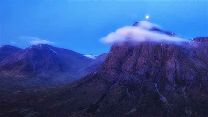 Moonlit Scottish Highlands 4K
