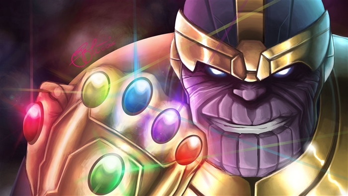 Thanos with the Infinity Gauntlet 4K