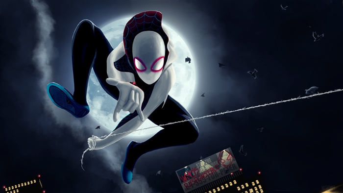 Spider-Gwen from Spider-Man: Into the Spider-Verse 4K