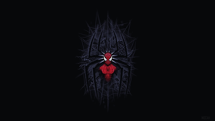 Spiderman Minimalist Digital Art